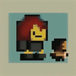 32x32 pixels in 16 colors RPG style mummy in aggressive stance oriented to the right