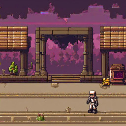32x32 pixels in 16 colors RPG style mummy in aggressive stance oriented to the right
