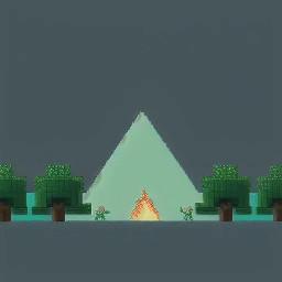 aventuriers autour d un feu en forêt par nuit sombre glaciale